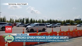VIDEO: Diprediksi Separuh Pemudik Sudah Balik Jakarta
