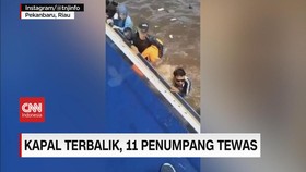 VIDEO: Kapal Terbalik, 11 Penumpang Tewas