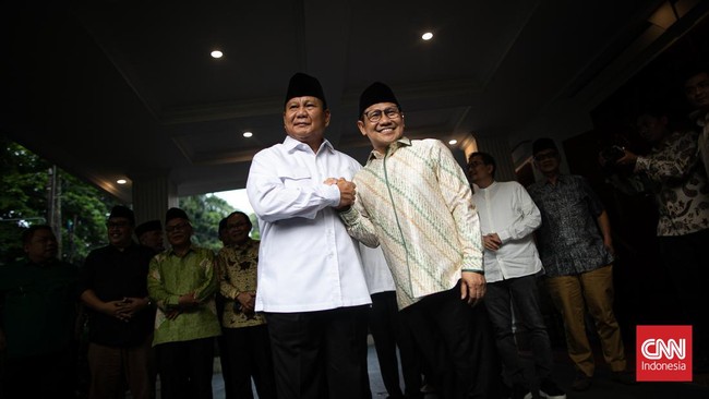 Prabowo Subianto berkelakar agar PKB tak keluar lagi dari koalisinya setelah pada pilpres lampau pernah satu koalisi dengan Gerindra.