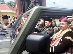 Prabowo Diteriaki Presiden di Tanah Datar Sumbar