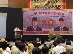 Temu Kader Gerindra di Sumbar, Prabowo Subianto Bicara soal Kesetiaan