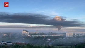 VIDEO: Krimea Dihantam Serangan Drone, Asap Hitam Membumbung Tinggi