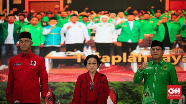 PDIP dan PPP resmi melakukan kerja sama politik untuk mengusung Ganjar Pranowo sebagai capres di Pilpres 2024.