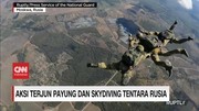 VIDEO: Aksi Terjun Payung dan Skydiving Tentara Rusia