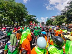 Puluhan Ribu Buruh Serbu Surabaya: Ini Titik Macet dan Rekayasa Lalin