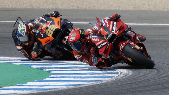 Balapan MotoGP Prancis 2023 di Le Mans akan berlangsung malam ini, Minggu (14/5). Berikut siaran langsung balapan MotoGP Prancis 2023 di Trans7.
