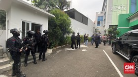 Brimob Bersenjata Lengkap Jaga Kantor MUI Usai Penembakan
