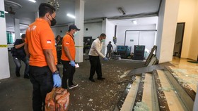 FOTO: TKP Penembakan di Kantor MUI Pusat