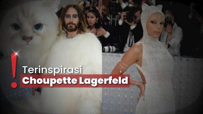 Jared Leto-Doja Cat Jadi 'Kucing Kaya' Karl Lagerfeld di Met Gala 2023