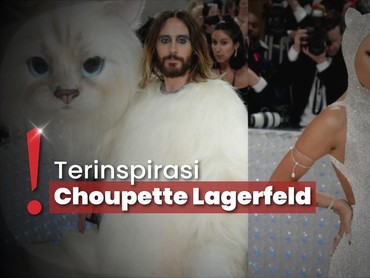 Jared Leto-Doja Cat Jadi 'Kucing Kaya' Karl Lagerfeld di Met Gala 2023