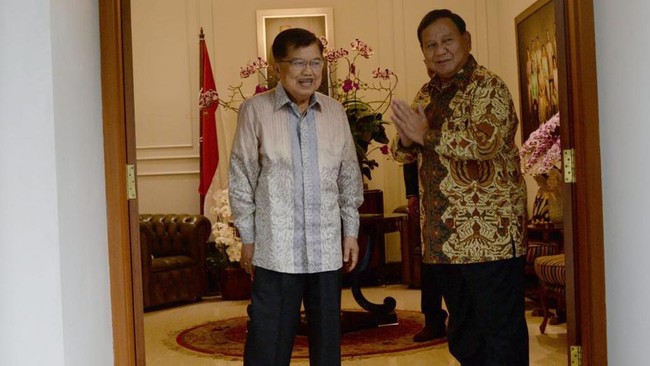 Jusuf Kalla menyebut tanah ribuah hektar milik Prabowo Subianto yang diusik Anies Baswedan saat debat calon presiden kemarin dulunya milik Bob Hasan.