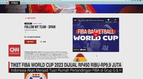 VIDEO: Tiket FIBA World Cup 2023 Dijual Rp450 Ribu-Rp9,9 Juta