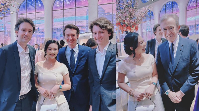 Pengusaha skincare tanah air sekaligus sosialita asal Solo, Nina Kaginda, terlihat dekat dengan bos sekaligus CEO Louis Vuitton Moet Hennessy (LVMH)