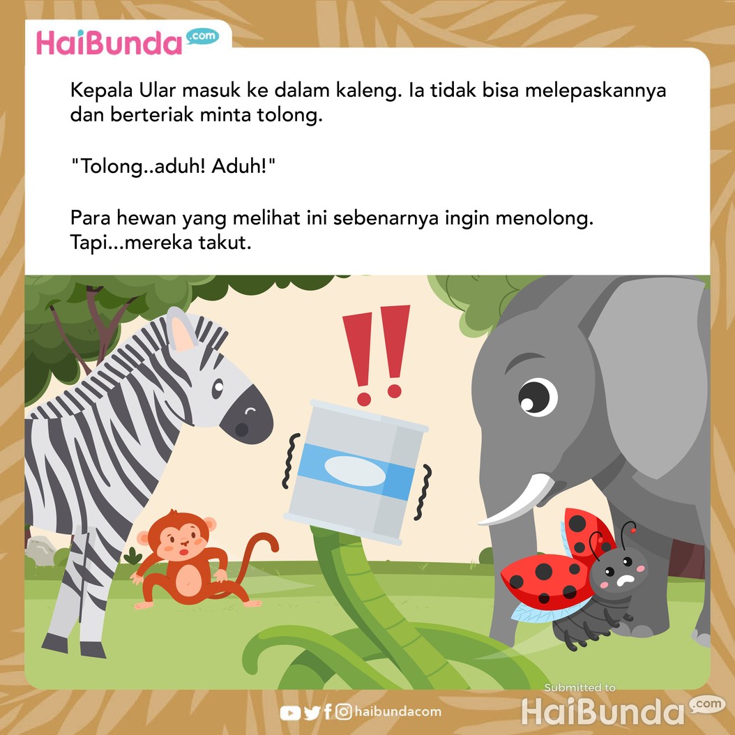 Cerita Fabel: Ular Butuh Bantuan