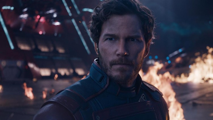 Chris Pratt as Peter Quill/Star-Lord in Marvel Studios' Guardians of the Galaxy Vol. 3. Photo courtesy of Marvel Studios. © 2022 MARVEL.