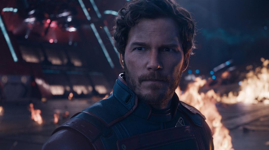 Chris Pratt as Peter Quill/Star-Lord in Marvel Studios' Guardians of the Galaxy Vol. 3. Photo courtesy of Marvel Studios. © 2022 MARVEL.