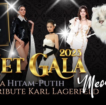 Infografis: Met Gala 2023, Serba Hitam-putih Tribute Karl Lagerfeld