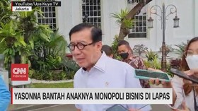 VIDEO: Yasonna Bantah Anaknya Monopoli Bisnis di Lapas