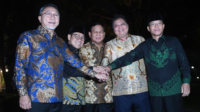Deklarasi Golkar dan PAN disebut akan mendukung Prabowo Subianto sebagai bakal calon presiden di Pilpres 2024.