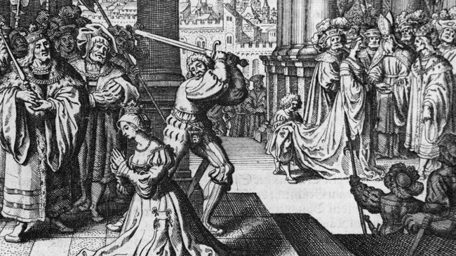 Istri kedua Raja Henry VIII dari Kerajaan Inggris, Anne Boleyn, mati dipenggal dengan deret tuduhan.