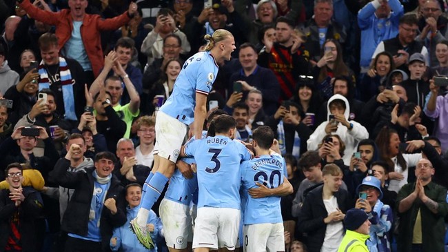 Berikut syarat Manchester City menjadi juara Liga Inggris hari ini Sabtu (20/5) atau besok Minggu (21/5).