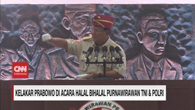 VIDEO: Kelakar Prabowo di Acara Halal Bihalal Purnawirawan TNI & Polri