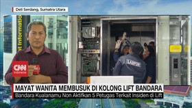 VIDEO: Mayat Wanita Membusuk di Kolong Lift Bandara