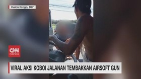 VIDEO: Viral Aksi Koboi Jalanan Tembakkan Airsoft Gun