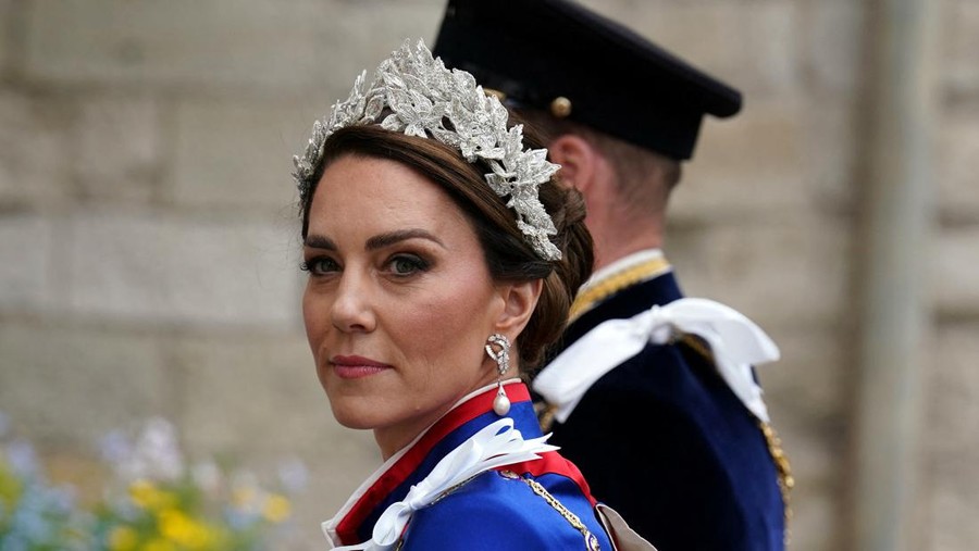 The Prince and Princess of Wales arriving at Westminster Abbey, central London, ahead of the coronation ceremony of King Charles III and Queen Camilla. Saturday May 6, 2023. Andrew Milligan/Pool via REUTERS