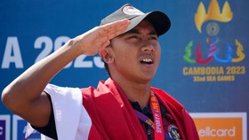 Rashif Amila Terharu Sumbang Emas Pertama Indonesia di SEA Games 2023