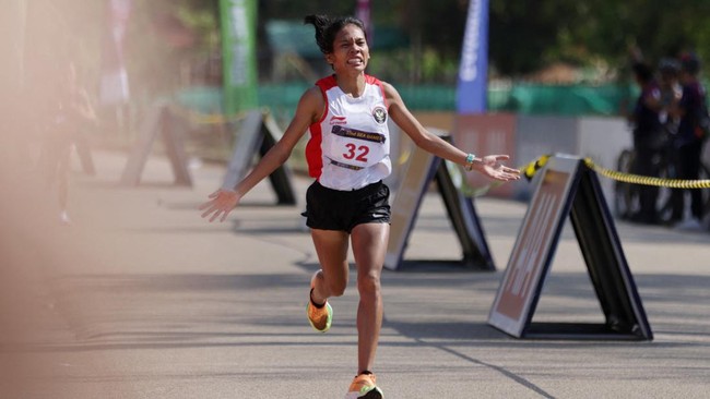 Indonesia merebut medali emas ketiga di SEA Games 2023 setelah Odekta Elvina Naibaho menjadi pemenang di maraton putri, Sabtu (6/5).