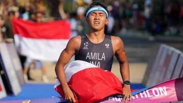 Sorotan Dunia Olahraga CNN Sport : Rashif Amila Sumbang Emas ke-82 Indonesia dari Triathlon Putra