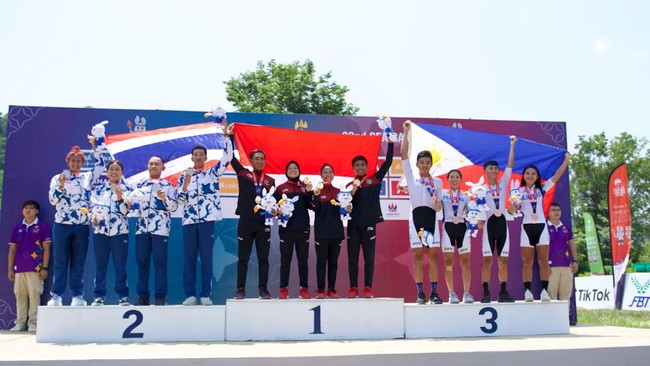 Balap speda sudah menyumbangkan tiga emas dan satu perak di SEA Games 2023 Kamboja.