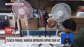 VIDEO: Cuaca Panas, Warga Berburu Kipas dan AC