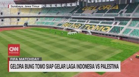 VIDEO: Gelora Bung Tomo Siap Gelar Laga Indonesia Vs Palestina