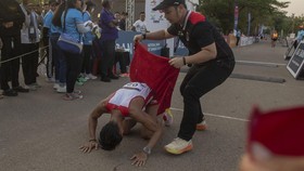 FOTO: Peluh Hendro Yap Terbayar Emas SEA Games
