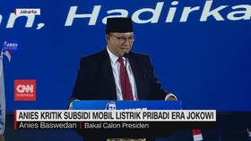 VIDEO: Anies Kritik Subsidi Mobil Listrik Pribadi Era Jokowi