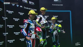 Pertamina Mandalika SAG Racing Team Sabet Podium di Moto2 Portugal
