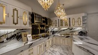 <p>Dapur tersebut dibangun karena Tasyi terinspirasi dari sebuah foto dapur di media sosial, Bunda. "Aku terinspirasi dari foto di Pinterest. Foto itu yang bikin aku pengen bikin dapur bertema<em> black, white, and gold</em>. Kebetulan aku dapat marmer yang hampir mirip dengan di foto," ia bercerita. (Foto: YouTube Tasyi Athasyia)</p>