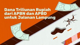 INFOGRAFIS: Dana Triliunan Rupiah dari APBN-APBD untuk Jalan Lampung