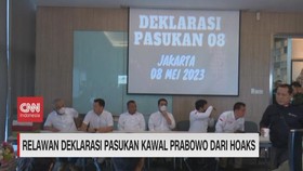 VIDEO: Relawan Deklarasi Pasukan Kawal Prabowo dari Hoaks