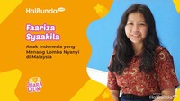 Faariza Syaakila, Anak Indonesia yang Menang Lomba Nyanyi di Malaysia