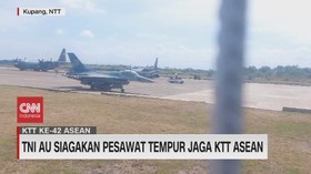 VIDEO: TNI AU Siagakan Pesawat Tempur Jaga KTT ASEAN