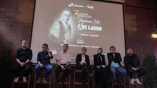 Ari Lasso mengumumkan Konser 3 Dekade Perjalanan Cinta bersama dengan Pertamina akan diselenggarakan di empat kota besar di Pulau Jawa.