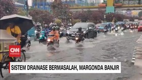 VIDEO: Sistem Drainase Bermasalah, Margonda Banjir