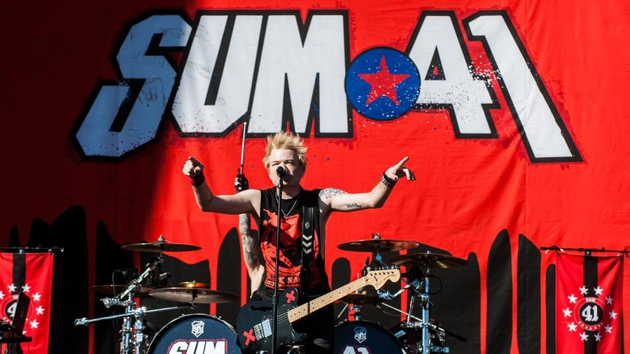 Canadian band SUM 41 perform at Autodromo Nazionale di Monza during the Independent Days Festival 2017 in Monza, Italy, on June 17, 2017. (Photo by Romano Nunziato/NurPhoto via Getty Images)