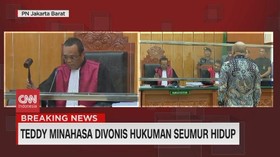 VIDEO: Teddy Minahasa Divonis Hukuman Seumur Hidup