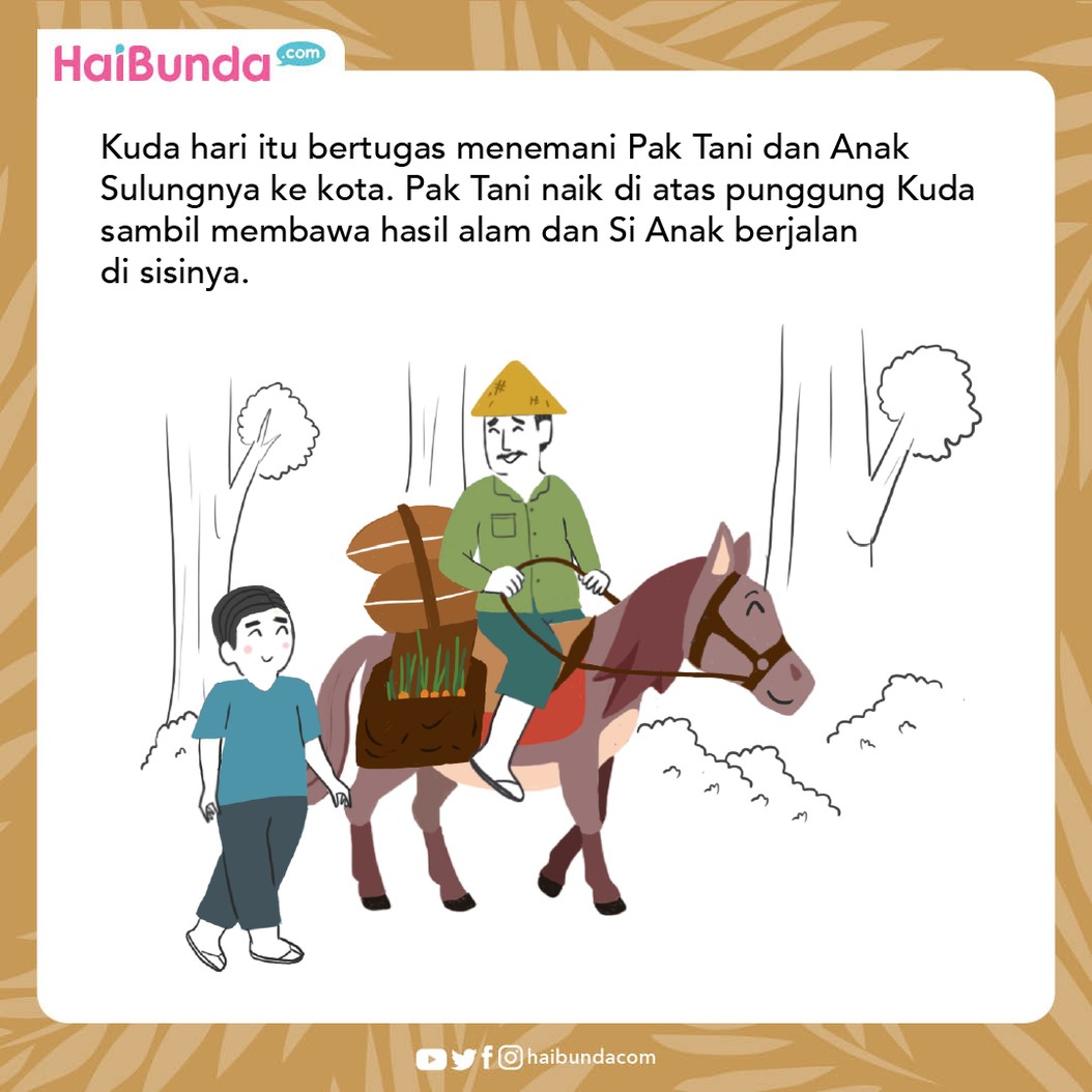 Cerita Fabel: Kuda Jadi Serba Salah