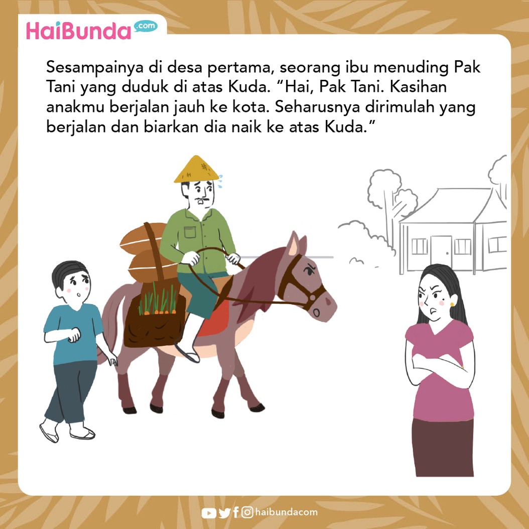Cerita Fabel: Kuda Jadi Serba Salah