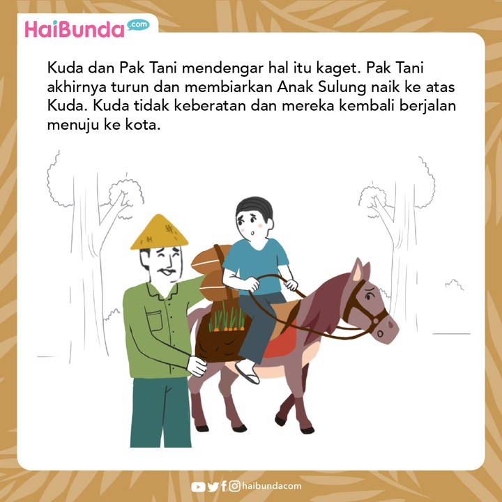 Cerita Fabel: Kuda Jadi Serba Salah